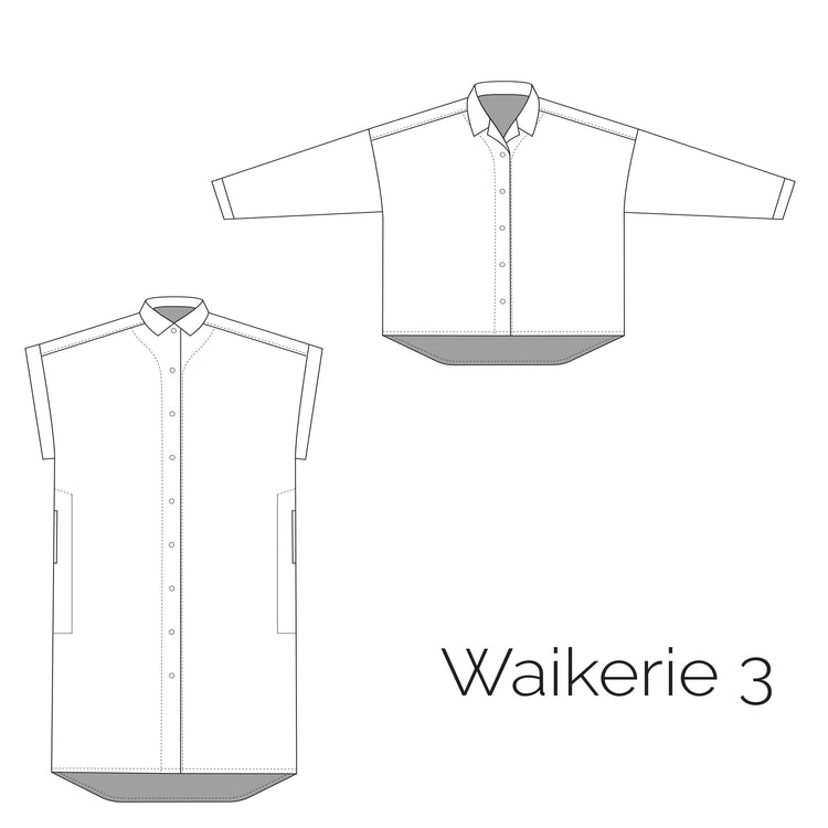 Waikerie Shirt and Dress 3 Sewing Pattern PDF