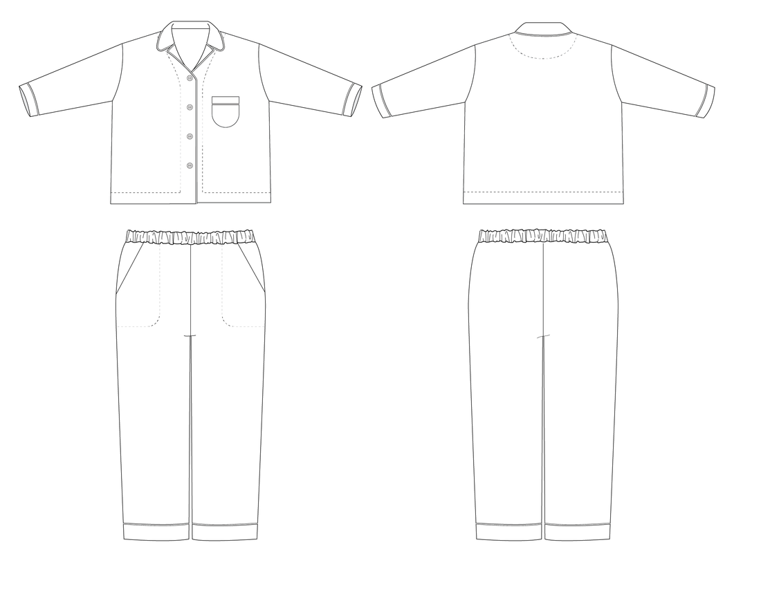 Spinifex PJs Sewing Pattern PDF – Muna and Broad