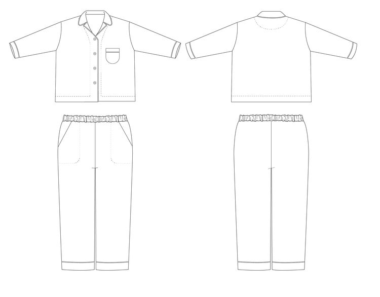 Spinifex PJs Sewing Pattern PDF – Muna and Broad